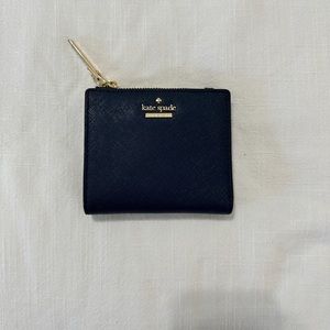 Kate Spade Navy Blue Wallet Saffiano Leather